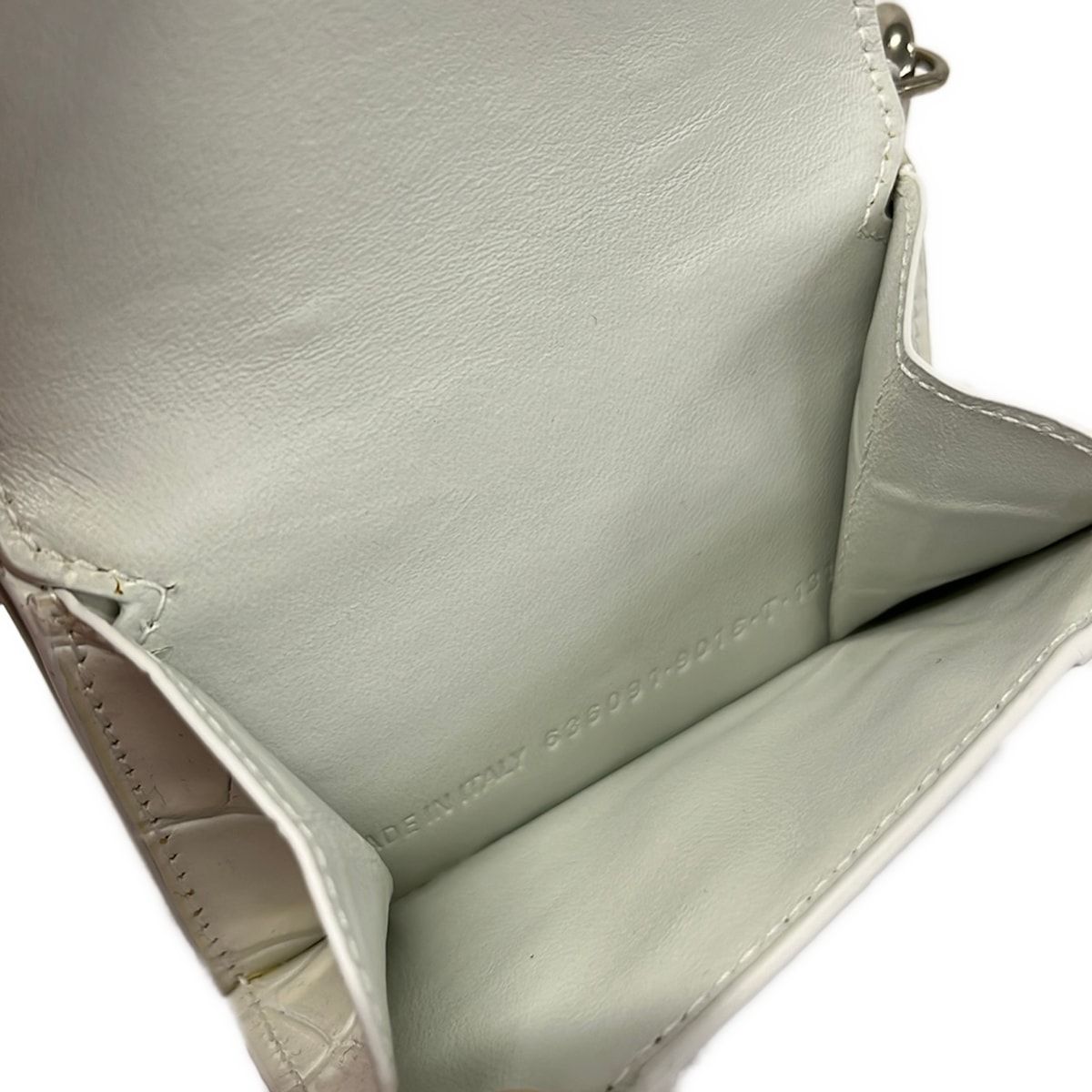 Balenciaga Wallet White Chain Shoulder — view 4