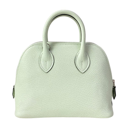 Hermes Handbag Mini Bolide Vert Fizz Silver — view 3