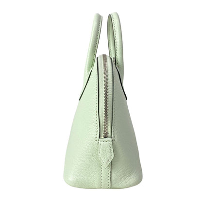 Hermes Handbag Mini Bolide Vert Fizz Silver — view 4
