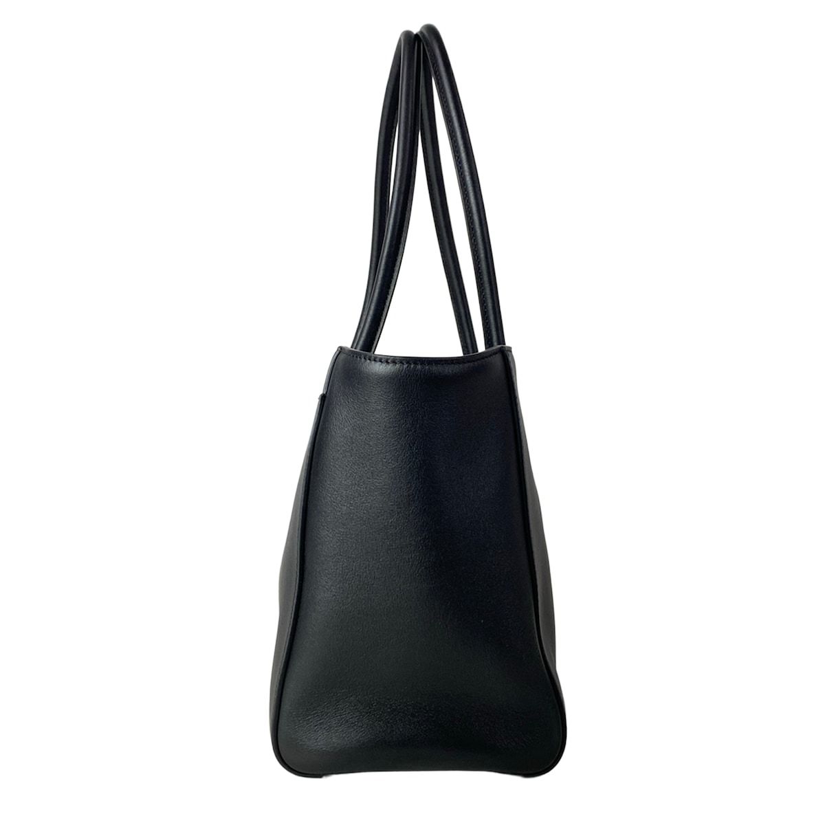 Chanel Shoulder Bag Small Shopping Black Metal CC Logo Gold — view 4