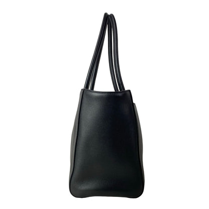 Chanel Shoulder Bag Small Shopping Black Metal CC Logo Gold — view 2