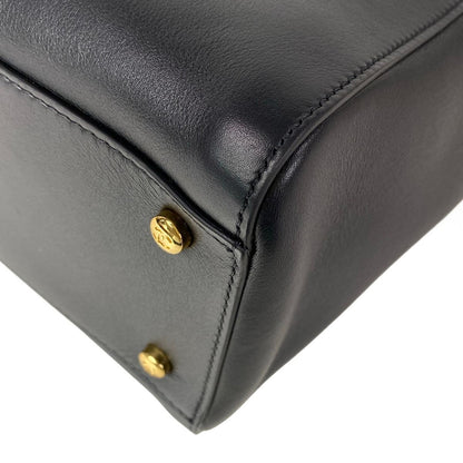Chanel Shoulder Bag Small Shopping Black Metal CC Logo Gold — view 7