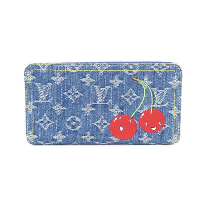 Louis Vuitton Monogram Cherry Denim Zippy Wallet