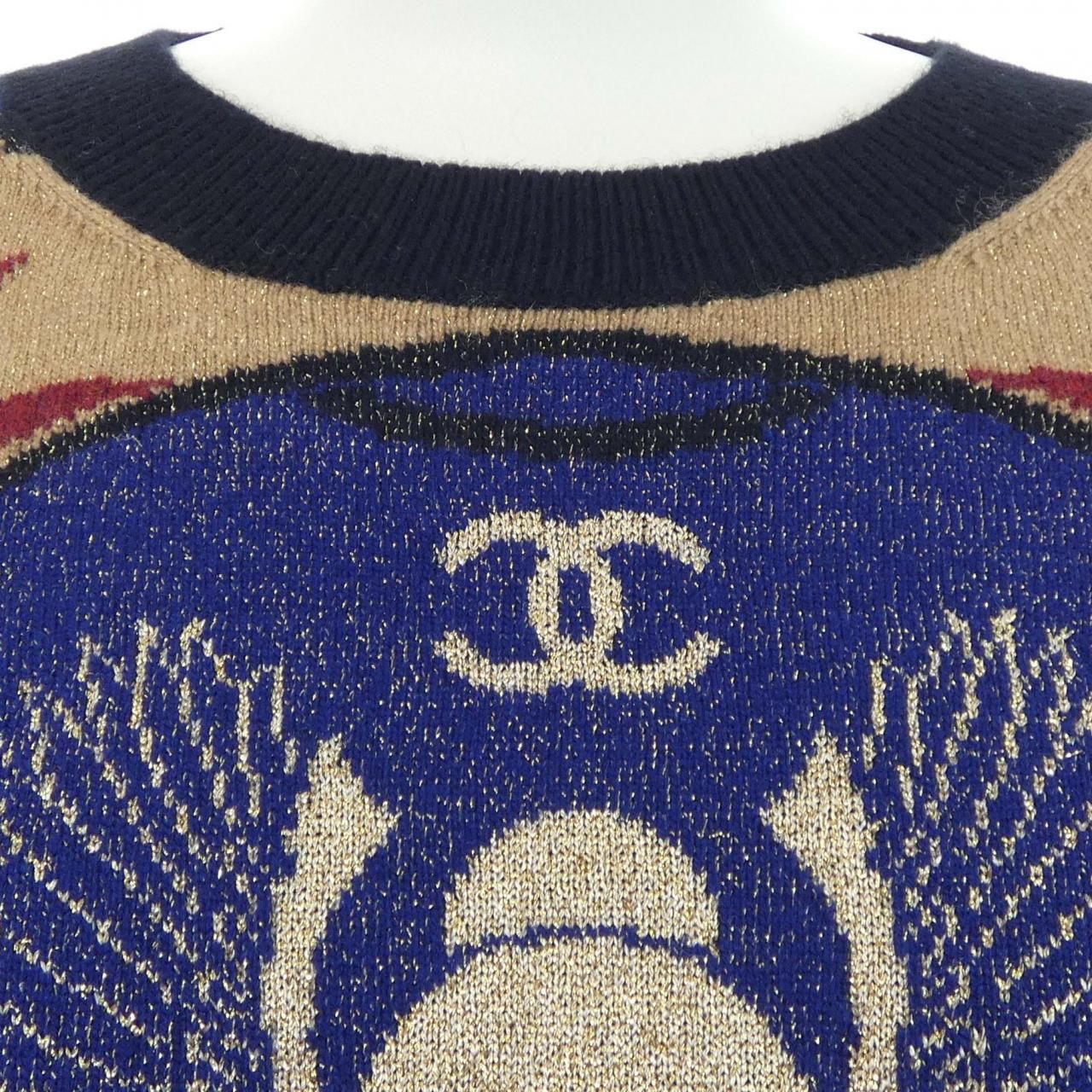 Chanel Knit Sweater Blue — view 6