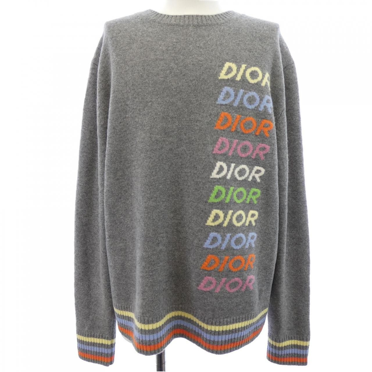 Dior Knit Sweater Gray