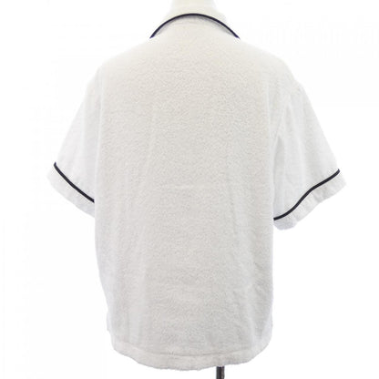 Prada Triangle Logo Cotton Terry Bow Ring Shirt — view 2