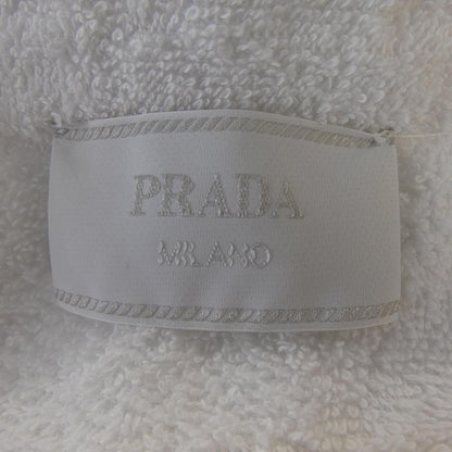 Prada Triangle Logo Cotton Terry Bow Ring Shirt — view 4