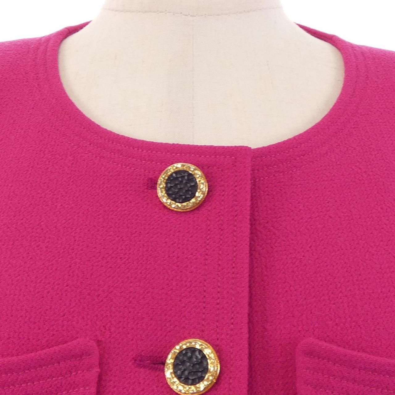 Chanel Collarless Jacket Pink — view 5