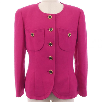 Chanel Collarless Jacket Pink