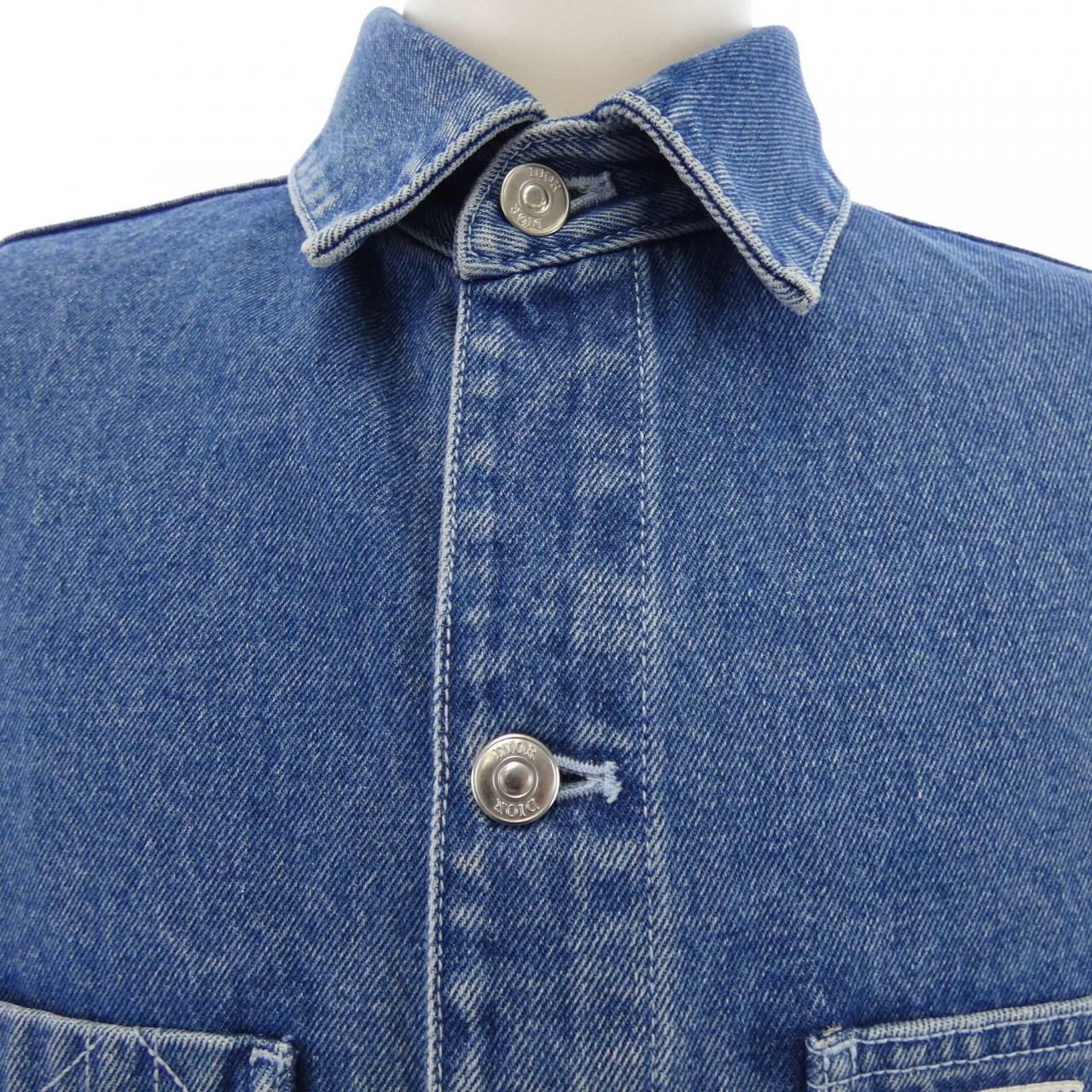 Dior Charm Overshirt Denim Jacket — view 5
