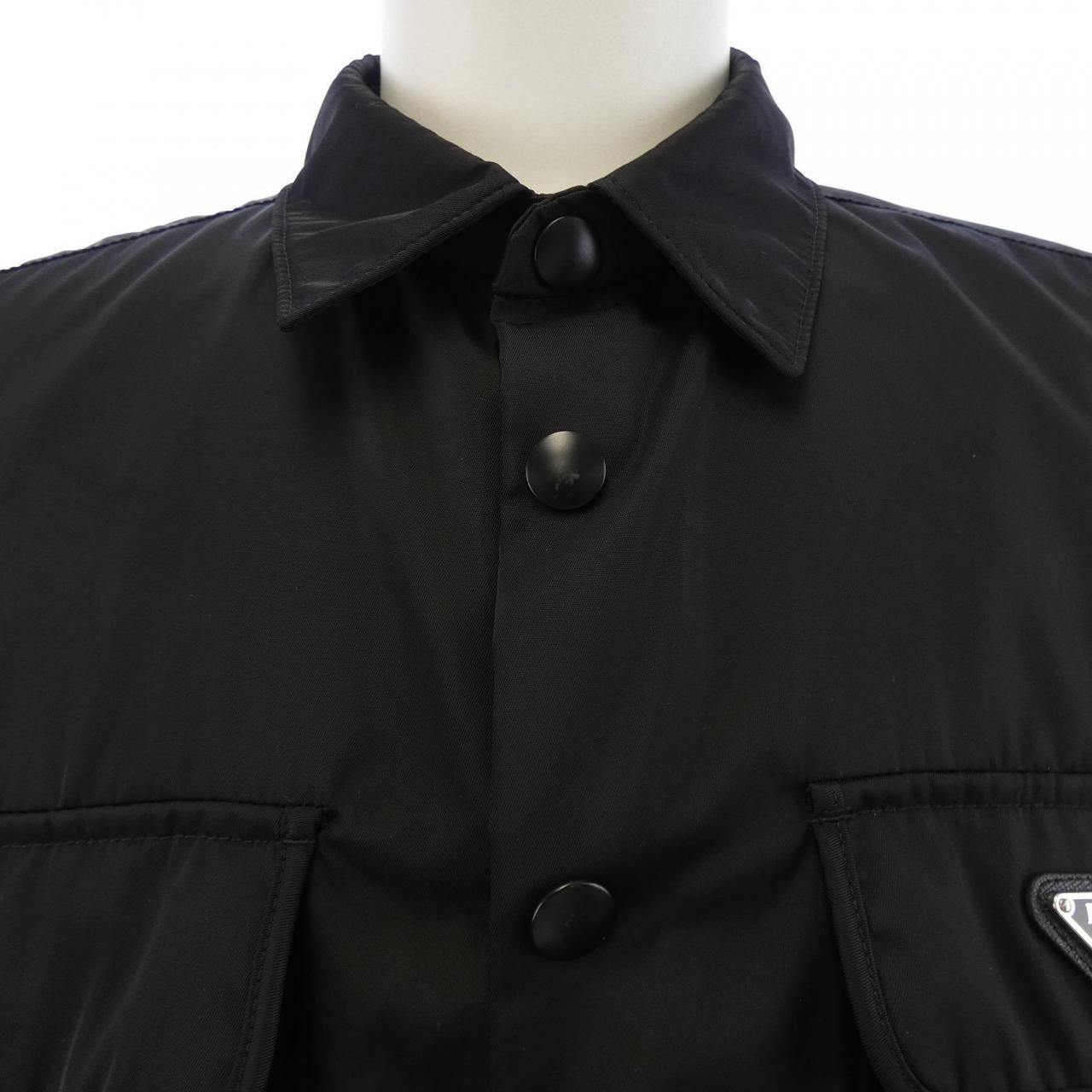Prada 2-Way Triangle Logo Shirt — view 5