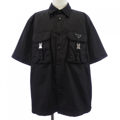 Prada 2-Way Triangle Logo Shirt — view 7