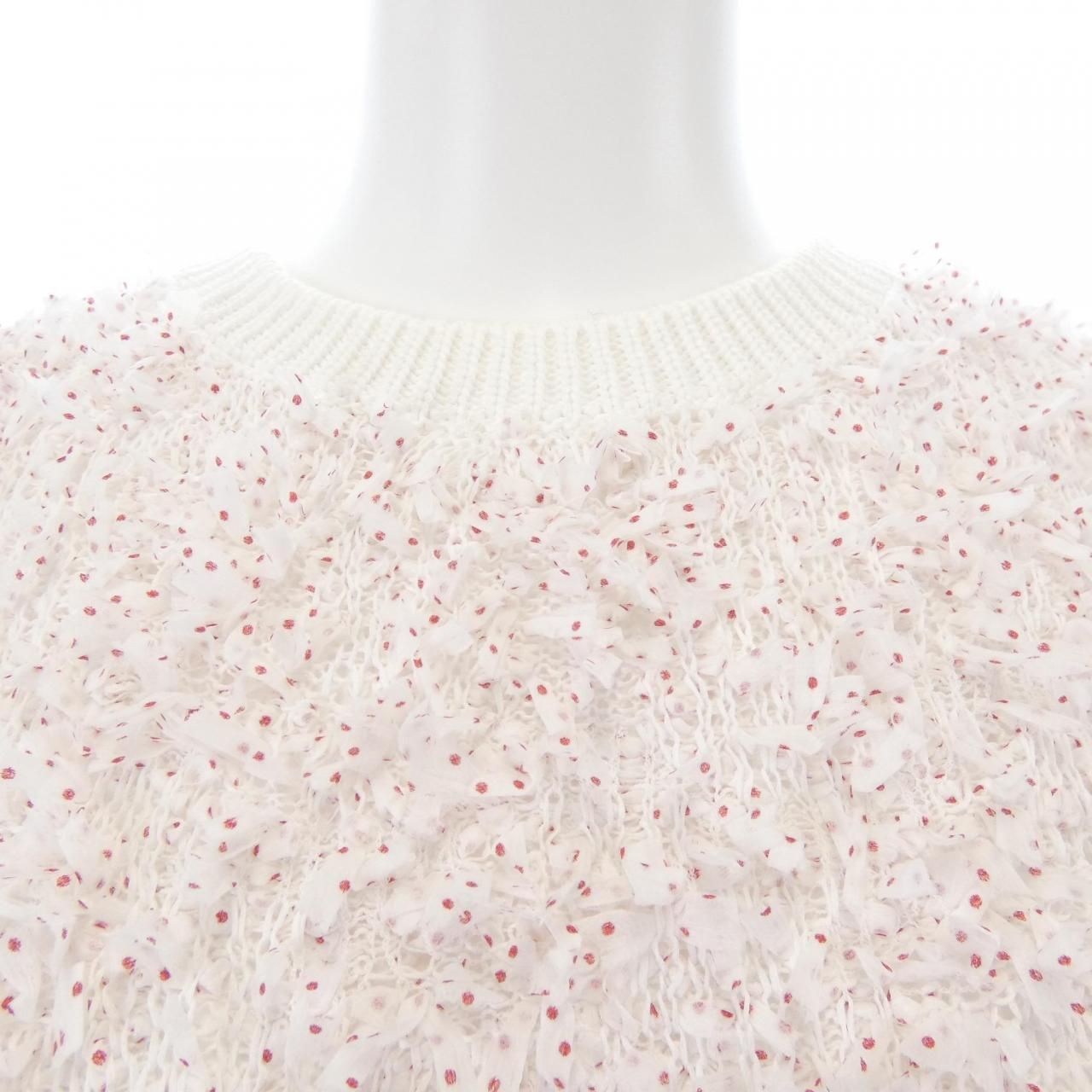 Chanel Knit Sweater White — view 6