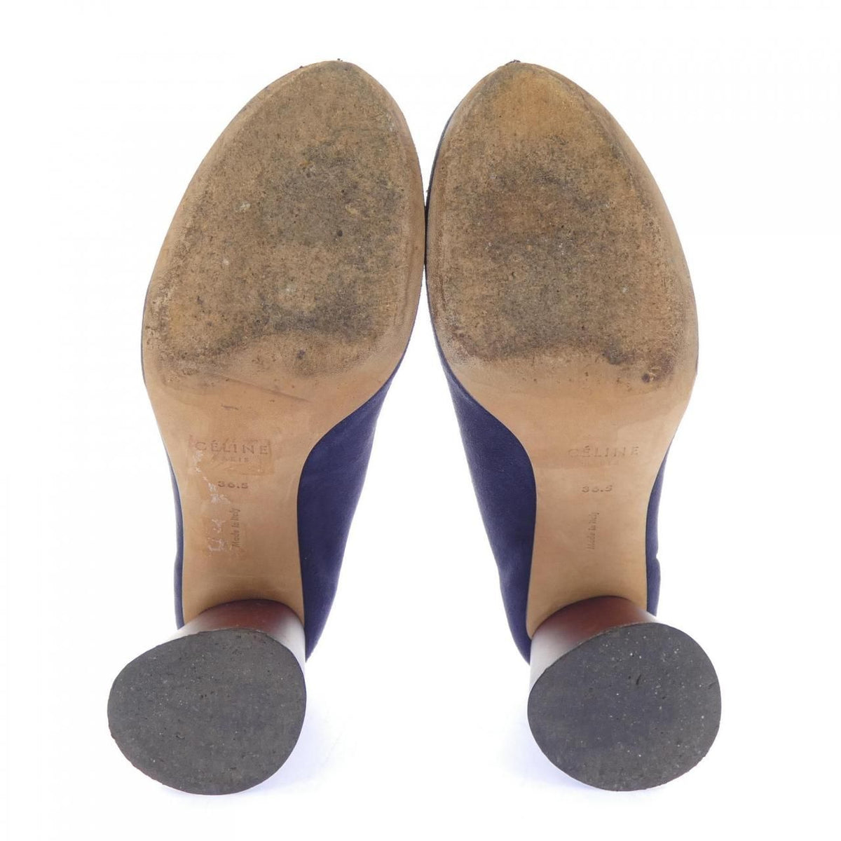Celine Pumps Heel Navy — view 4