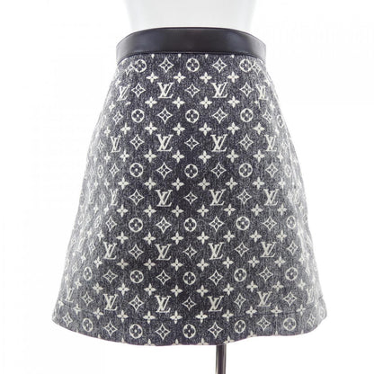 Louis Vuitton Monogram Denim Button Tab Skirt — view 2