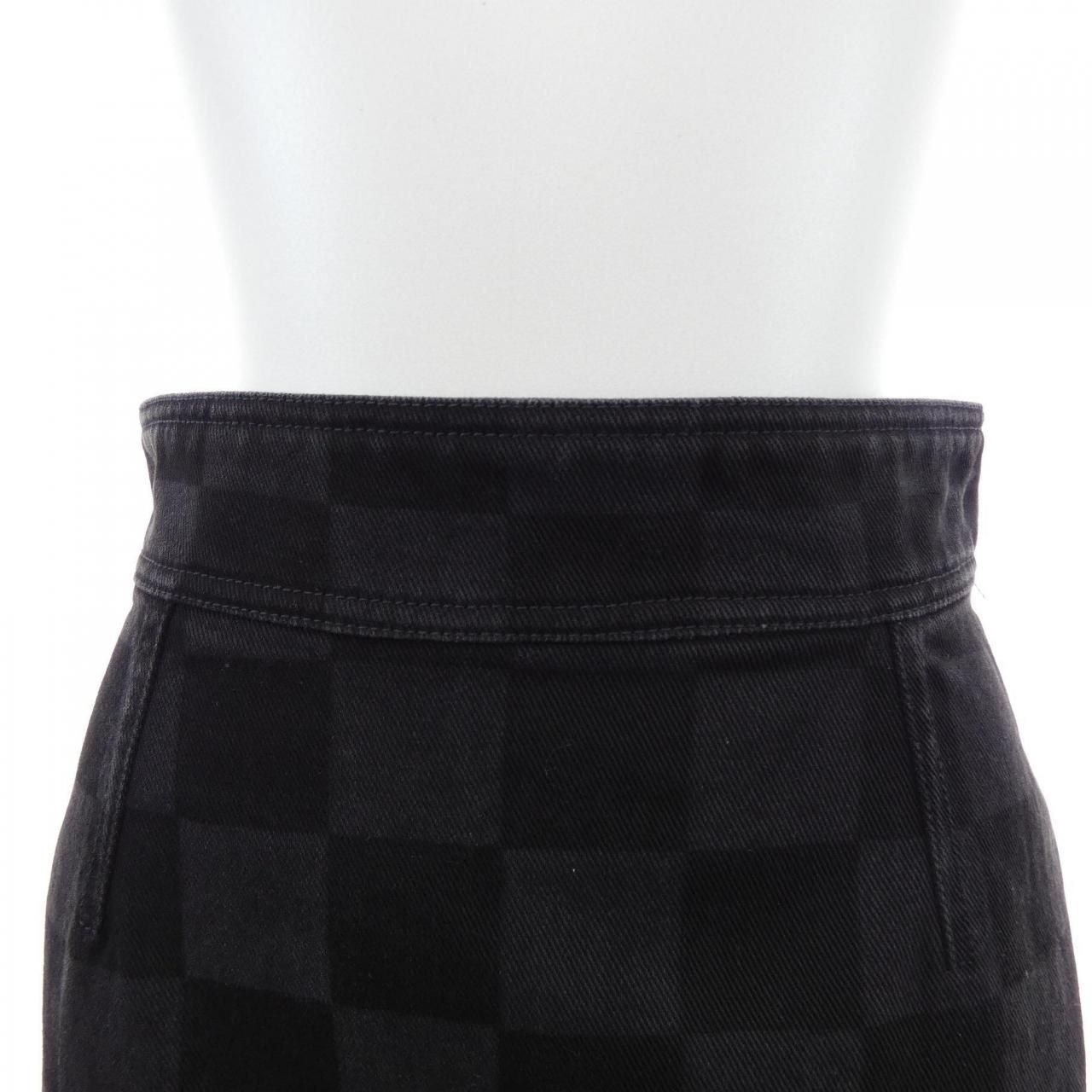 Louis Vuitton Damier Graphite Denim Skirt — view 5