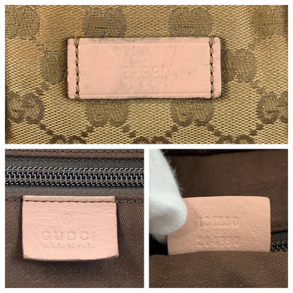 Gucci Sherry Line Beige Pink Gold GG Canvas Tote Shoulder — view 3