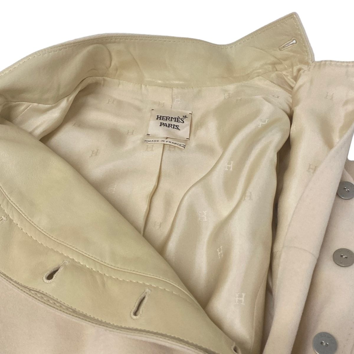 Hermes Jacket Ivory Angora — view 9