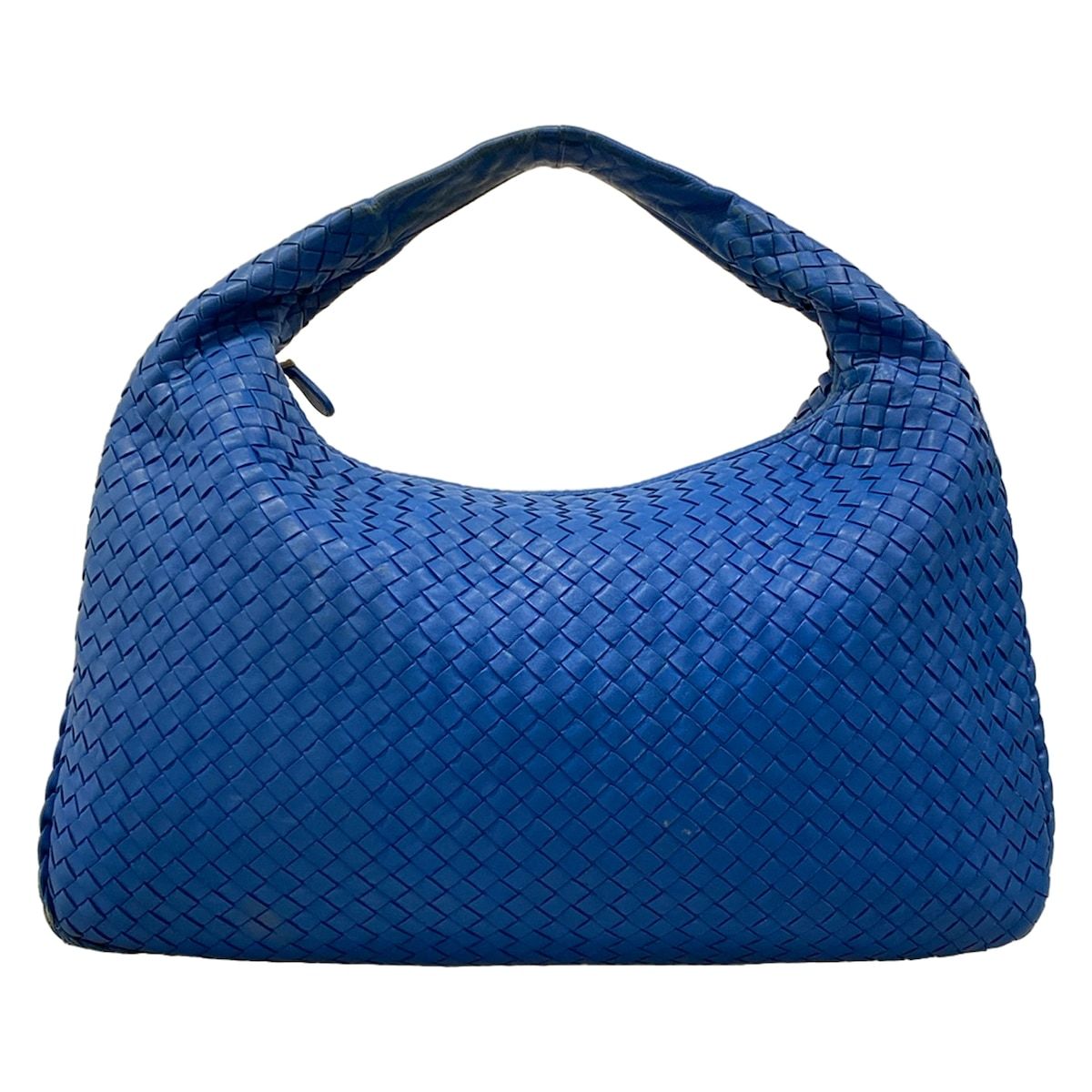 Bottega Veneta Handbag Intrecciato Blue Leather