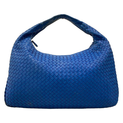 Bottega Veneta Handbag Intrecciato Blue Leather
