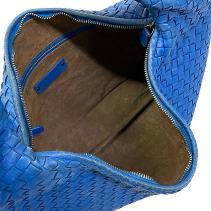 Bottega Veneta Handbag Intrecciato Blue Leather — view 7