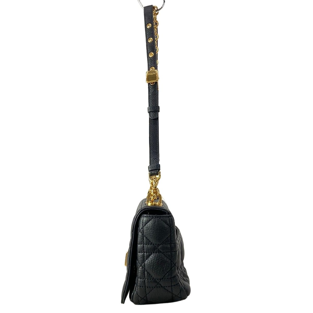 Dior Shoulder Bag Carlos Mall Black Chain Leather — view 4