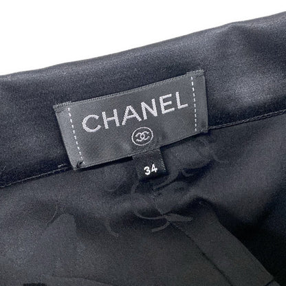 Chanel Long Skirt Black Cotton — view 3