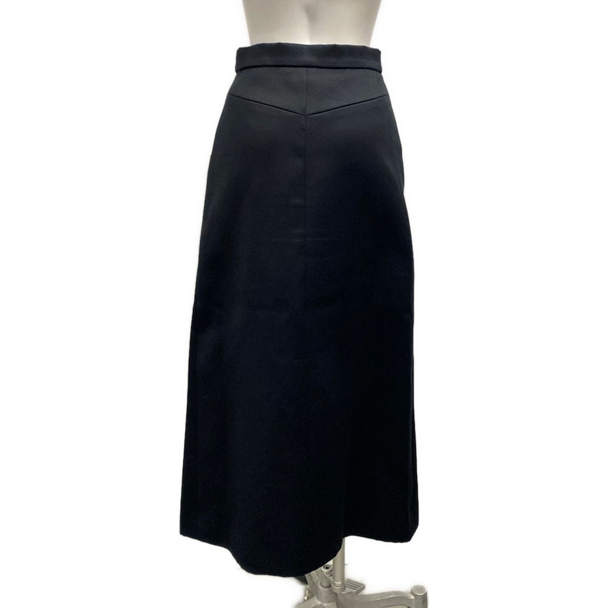 Chanel Long Skirt Black Cotton — view 2