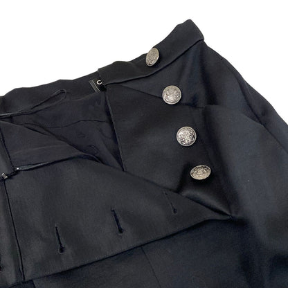 Chanel Long Skirt Black Cotton — view 9