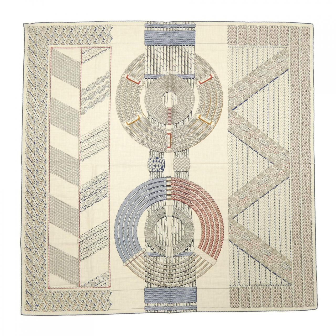 Hermes Dressage S Carre Geant 140 Shawl Scarf