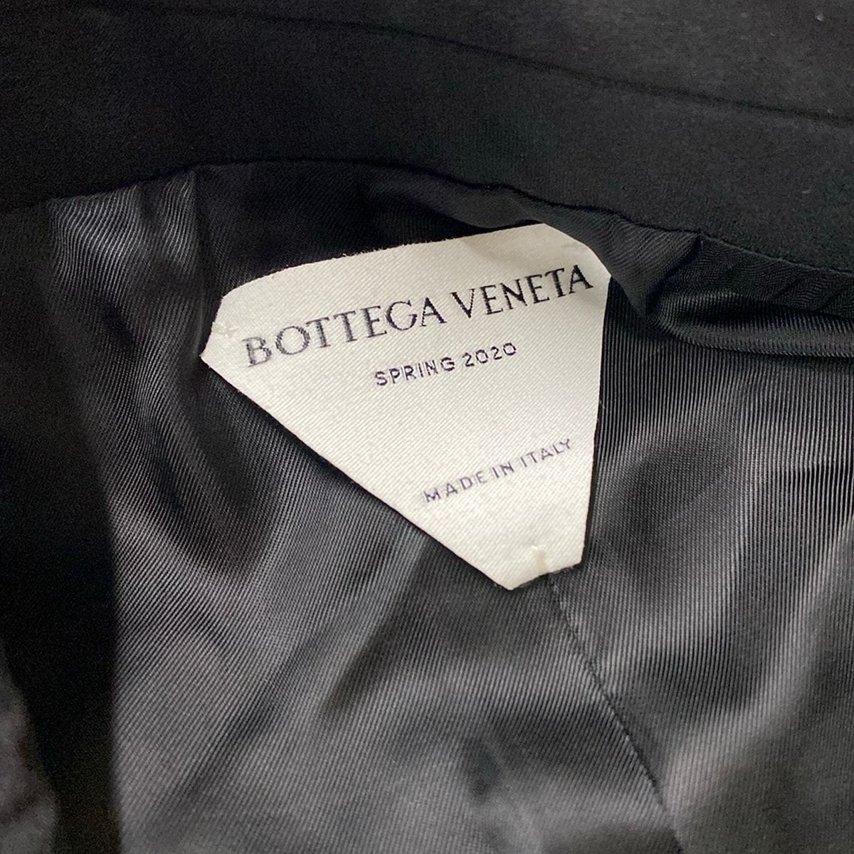Bottega Veneta Jacket Stretch Nylon Tailored Blazer Black Long Sleeve 54 — view 3