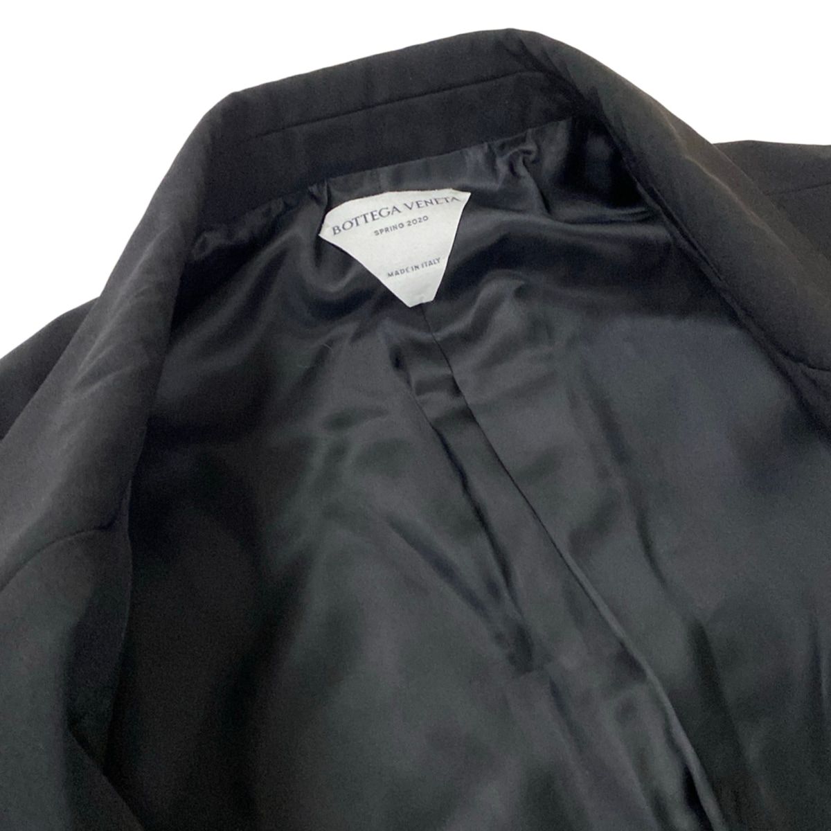 Bottega Veneta Jacket Stretch Nylon Tailored Blazer Black Long Sleeve 54 — view 8