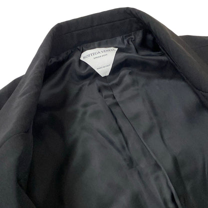 Bottega Veneta Jacket Stretch Nylon Tailored Blazer Black Long Sleeve 54 — view 8