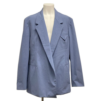 Bottega Veneta Jacket Stretch Nylon Tailored Blazer Light Blue