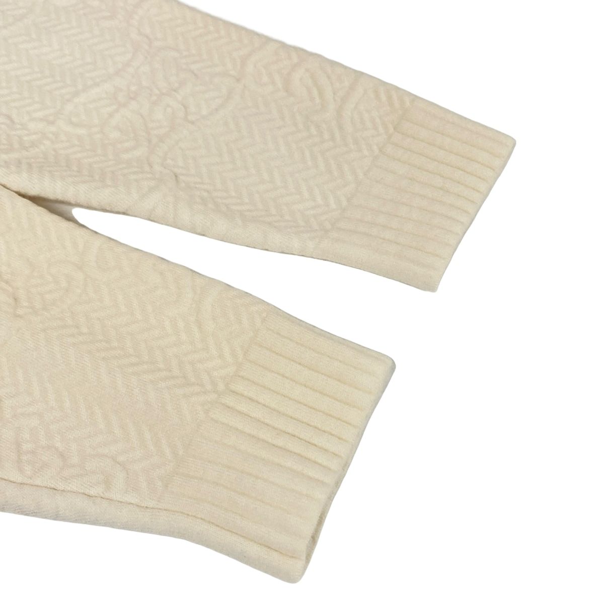 Fendi Cardigan Ivory Long Sleeve Wool — view 7