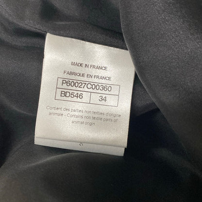 Chanel Pants Gold Full Length Lambskin Silk 34 — view 5