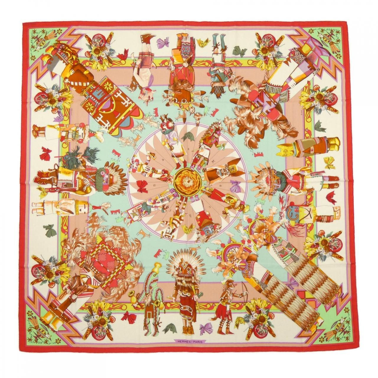 Hermes Kachinas Carre Shawl Scarf