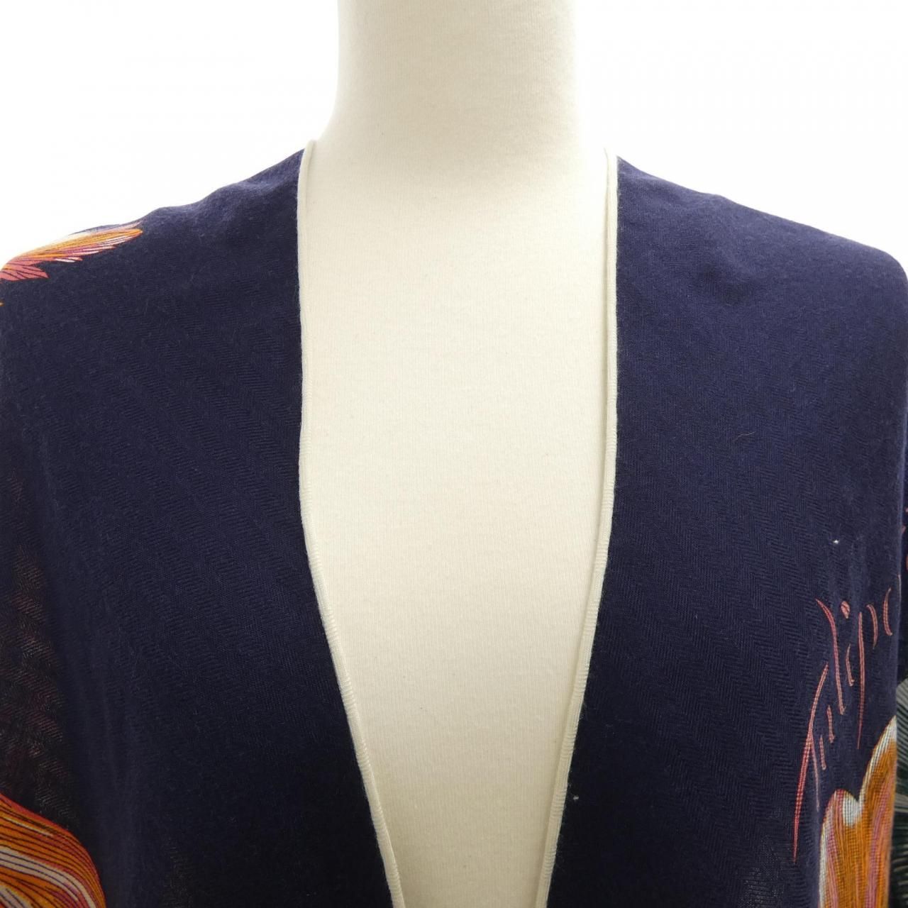 Hermes Tulipomanie Triangle Jean Shawl Scarf — view 4
