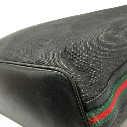 Gucci Shoulder Bag Sherry Black Leather — view 6