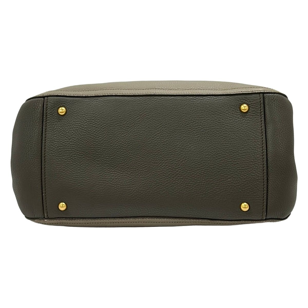 Miu Miu Handbag Vitello Caribe Light Gray Leather — view 5