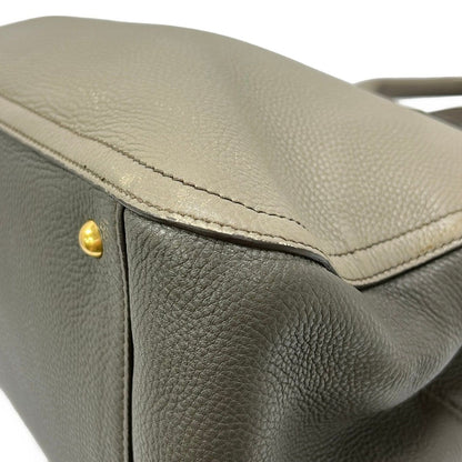 Miu Miu Handbag Vitello Caribe Light Gray Leather — view 6