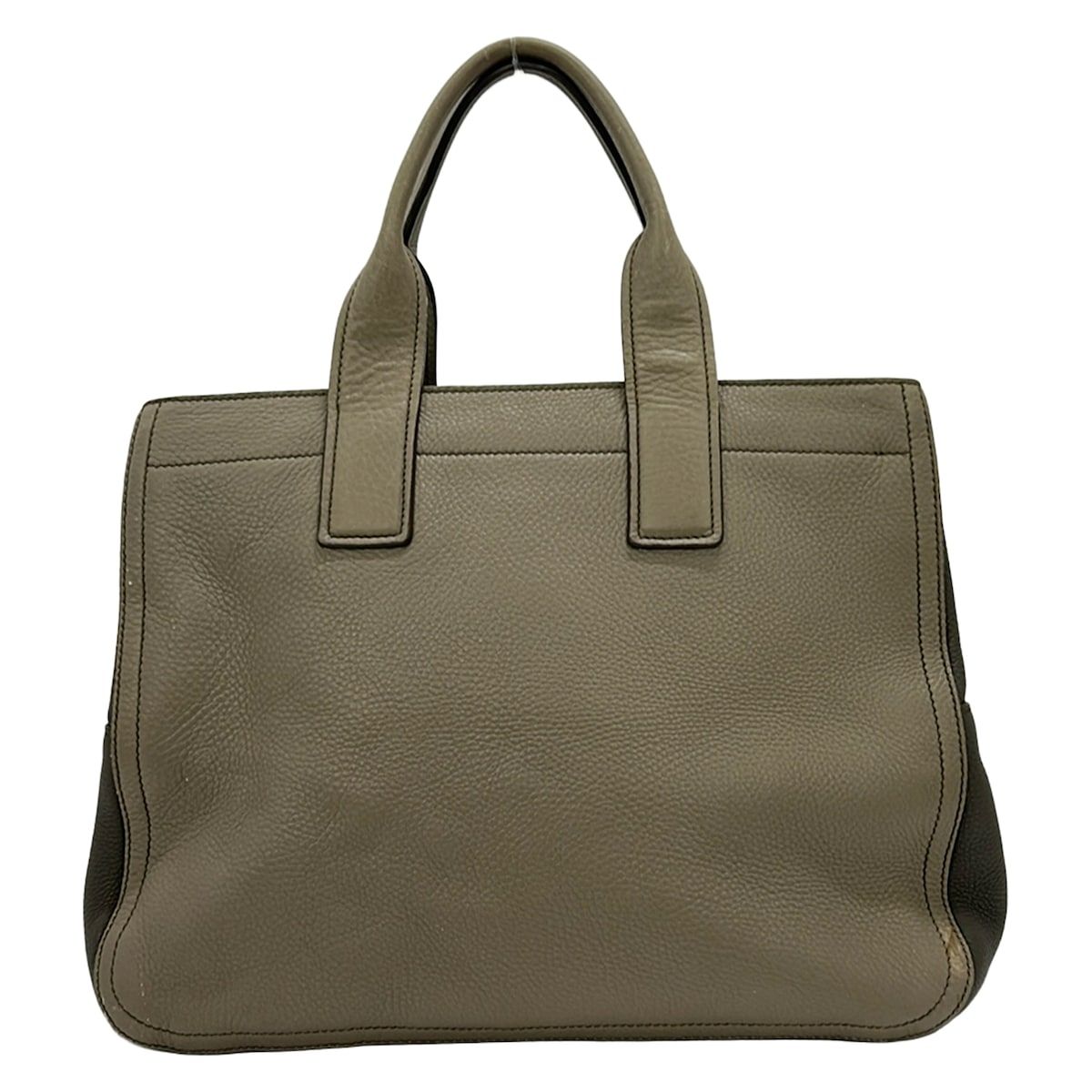 Miu Miu Handbag Vitello Caribe Light Gray Leather — view 3