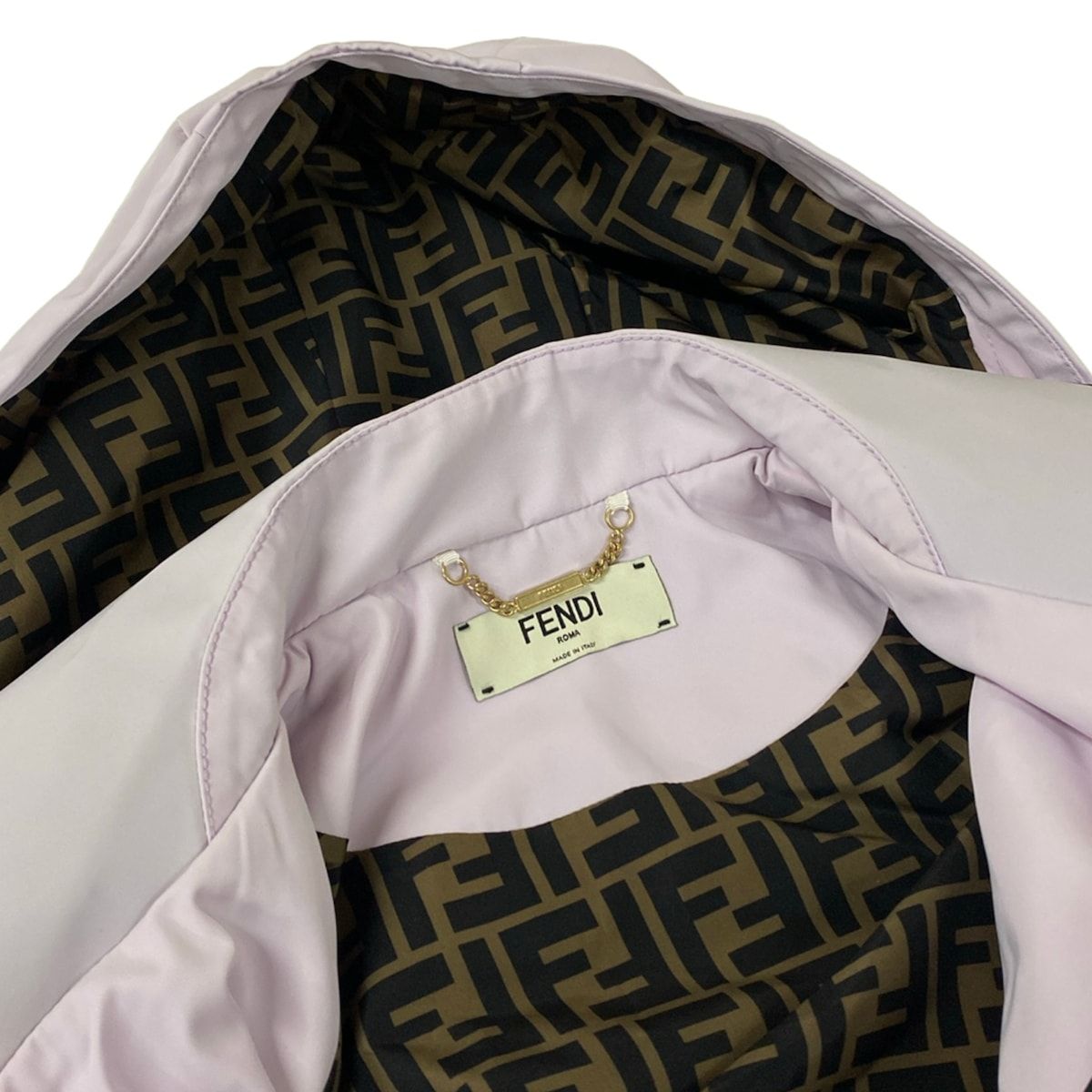 Fendi Jacket Light Purple Black Long Sleeve Zucchini Short Length Spring Fall — view 8