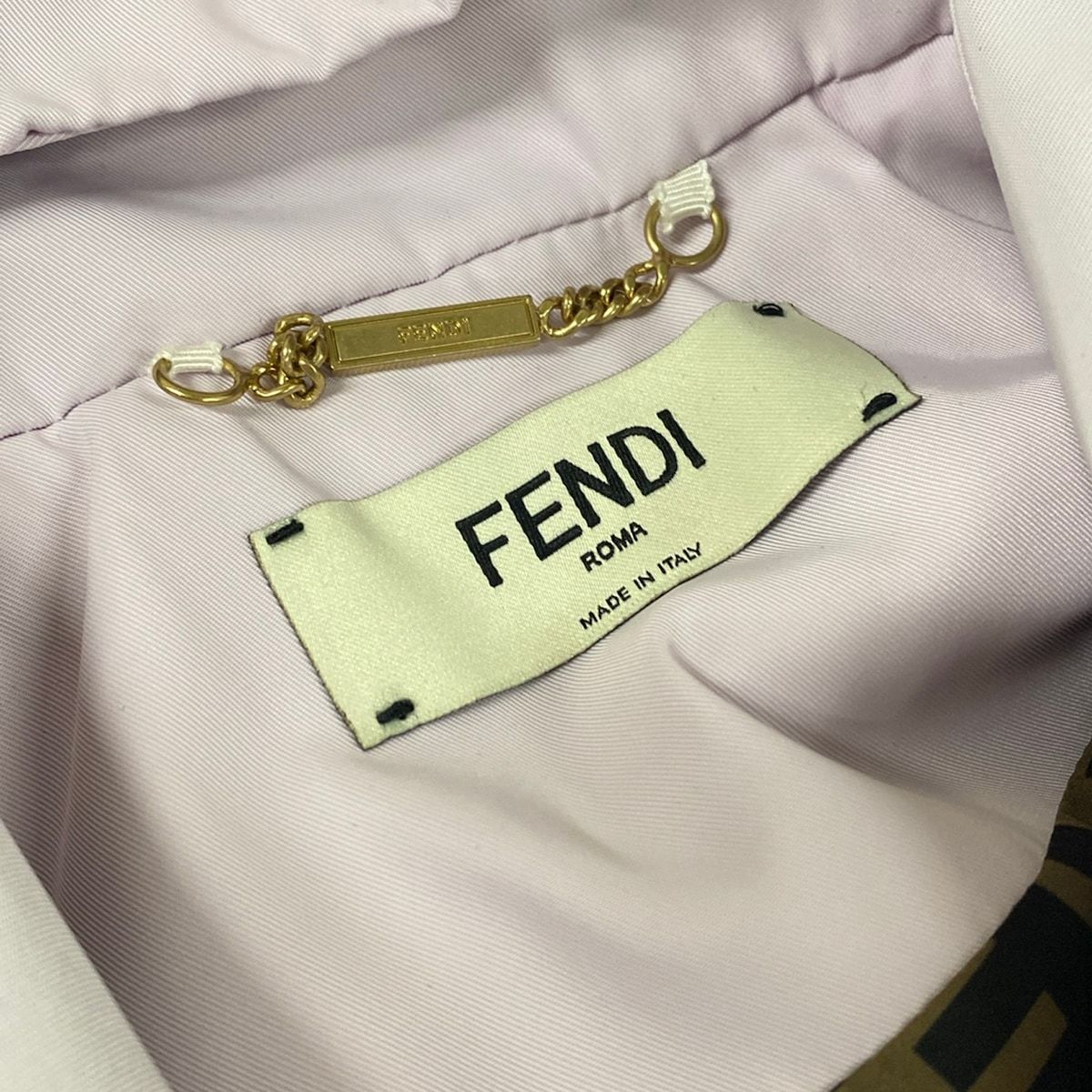 Fendi Jacket Light Purple Black Long Sleeve Zucchini Short Length Spring Fall — view 3