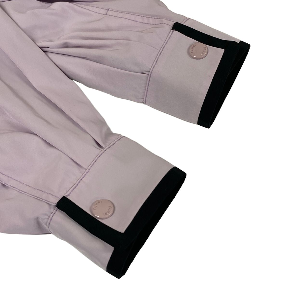Fendi Jacket Light Purple Black Long Sleeve Zucchini Short Length Spring Fall — view 6