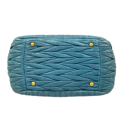 Miu Miu Handbag Materasse Light Blue Leather — view 5