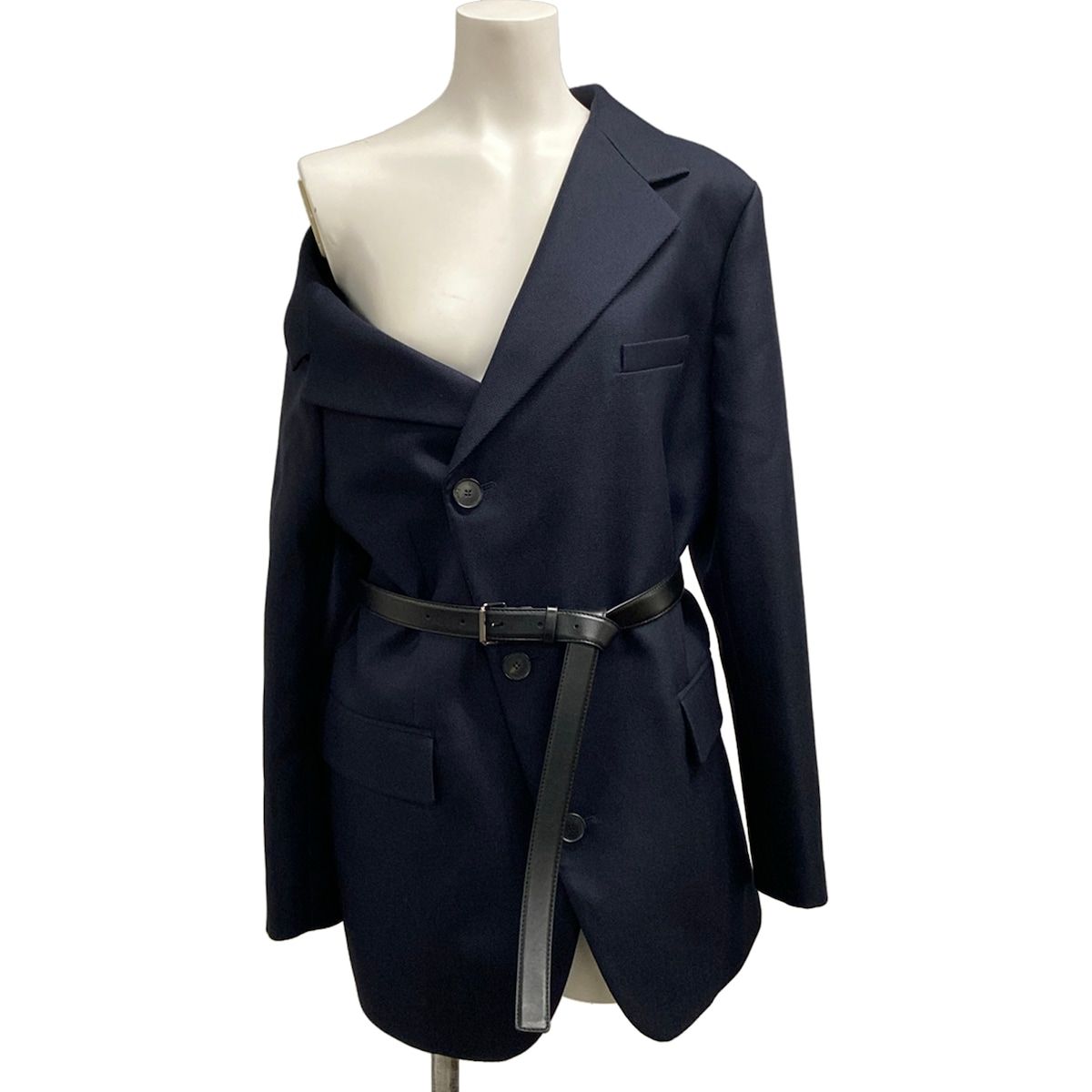 Dior Jacket Asymmetry Belted Blazer