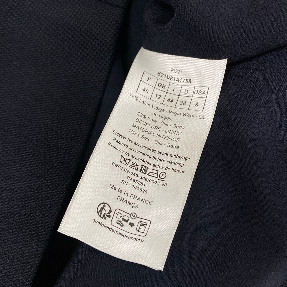 Dior Jacket Asymmetry Belted Blazer — view 5