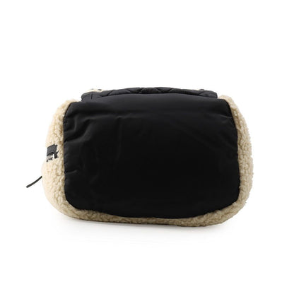 Chanel Tote Quilted CC Logo Fleece Drawstring Shearling Nylon 2-Way — view 3