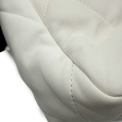 Chanel Chain Shoulder Bag 19 Flap CC Logo Lambskin White — view 6